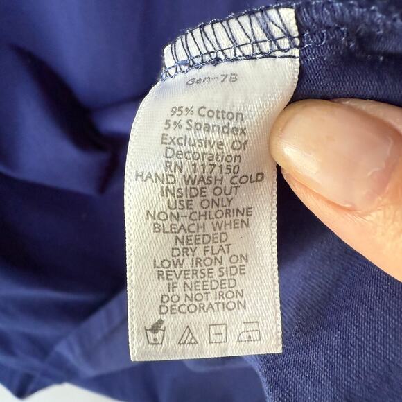 Quacker Factory Blue Bling 3X square neck pullover 3/4 sleeves top - Picture 6 of 9